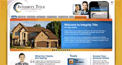 Desktop Screenshot of integritytitlellc.com