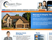 Tablet Screenshot of integritytitlellc.com